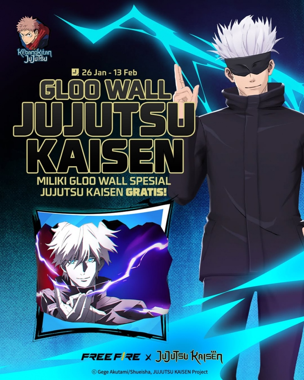 Gloo Wall Jujutsu Kaisen (Instagram/freefirebgid)