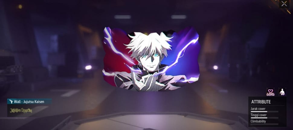 Gloo Wall Gojo tersedia gratis di Free Fire. (ist)