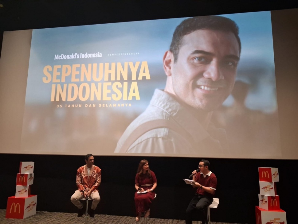 Ario Bayu Bintangi Film Sepenuhnya Indonesia. (Suara.com/Vania)