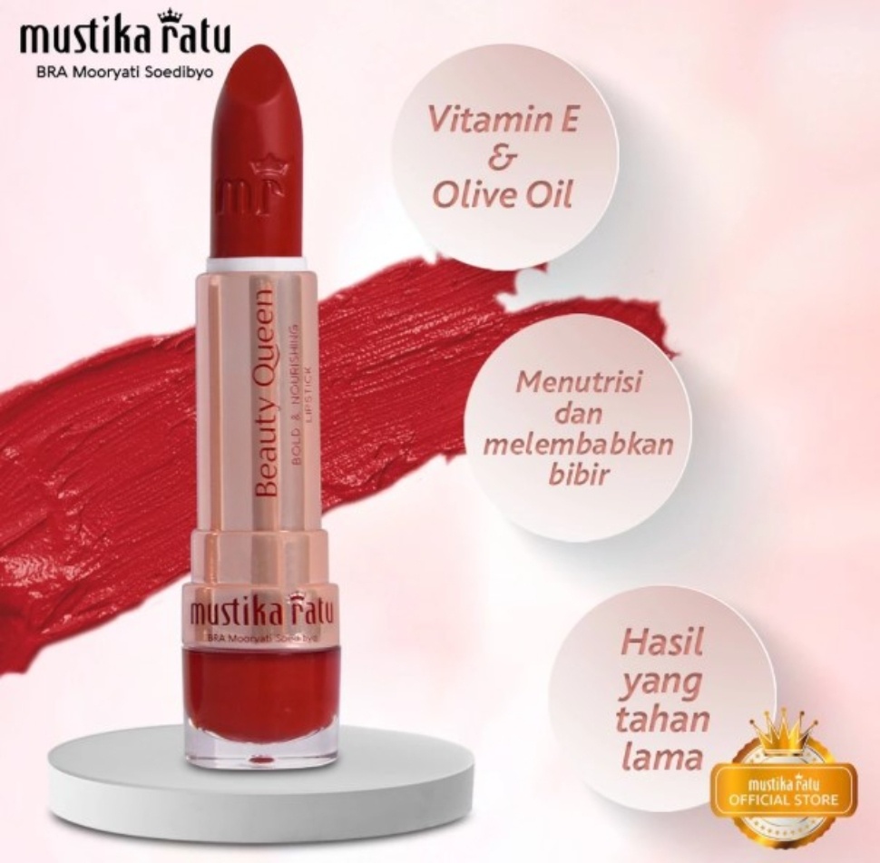 Mustika Ratu Beauty Queen Bold & Nourishing Lipstick