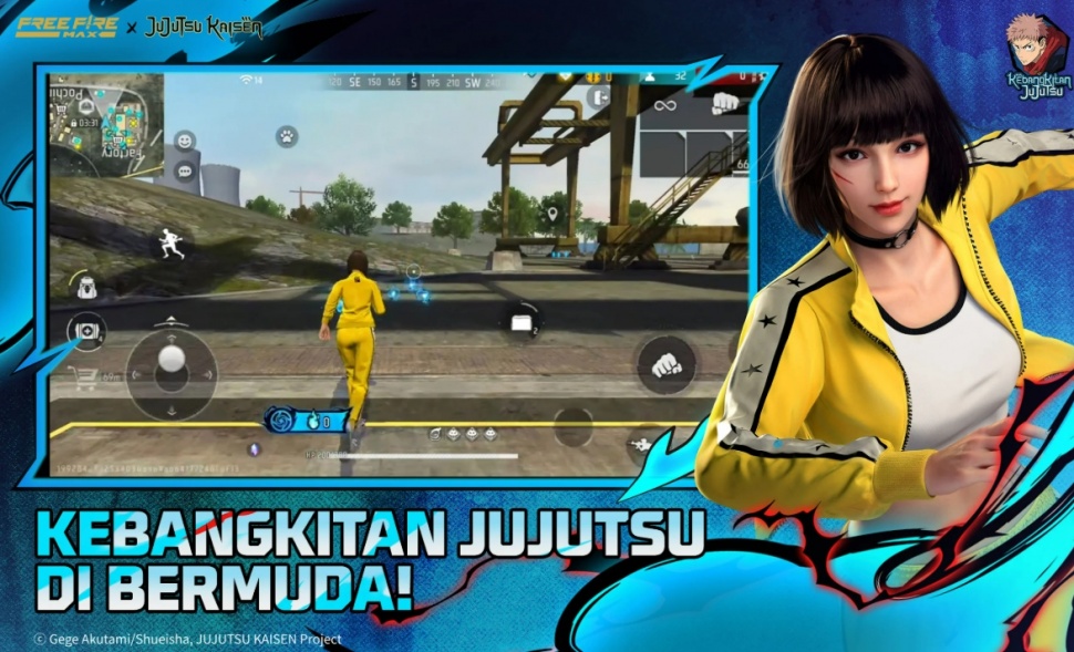 Ilustrasi Free Fire Max tema Jujutsu Kaisen. (ist)