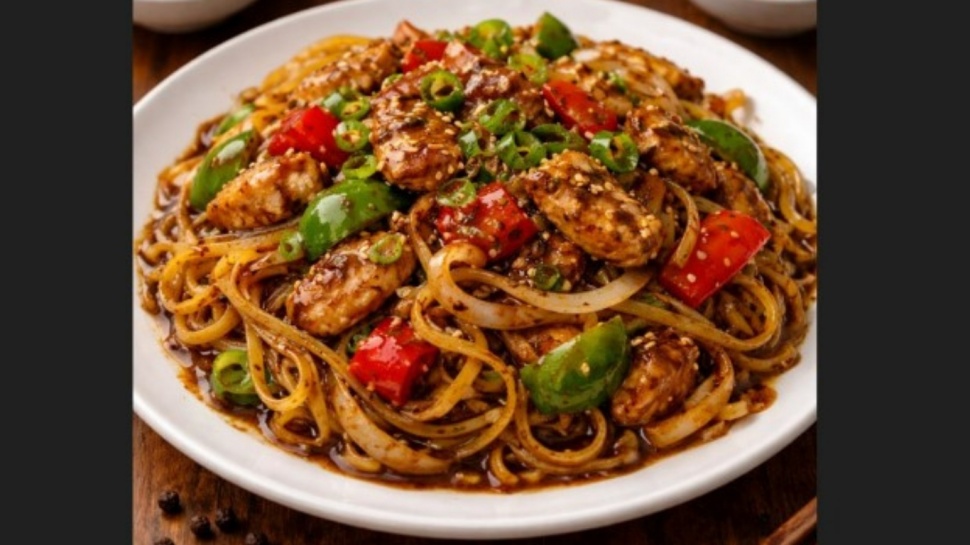 Mie Saus Lada Hitam.  (Dok. Gemini)