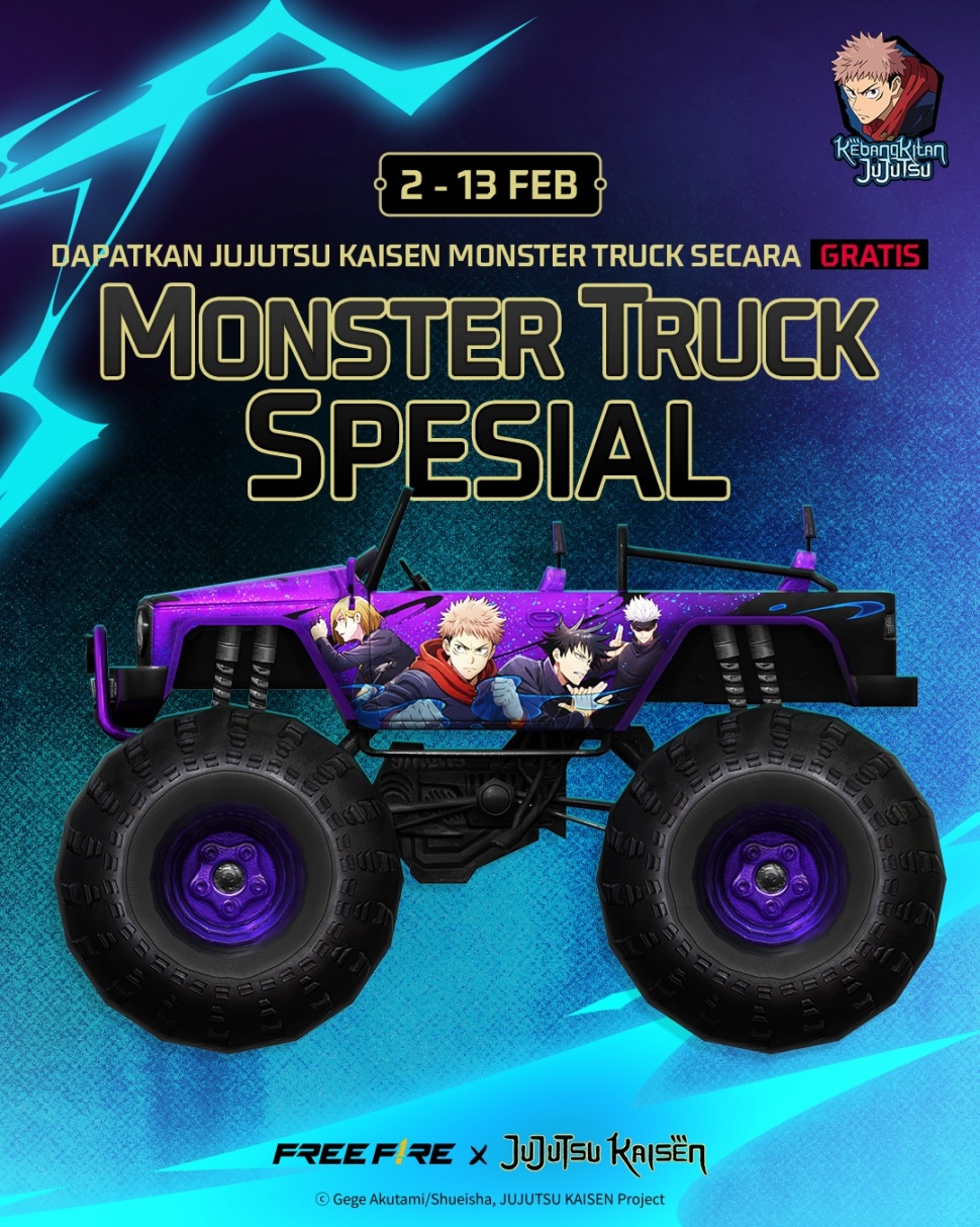 Jujutsu Kaisen Monster Truck (Instagram/freefirebgid)