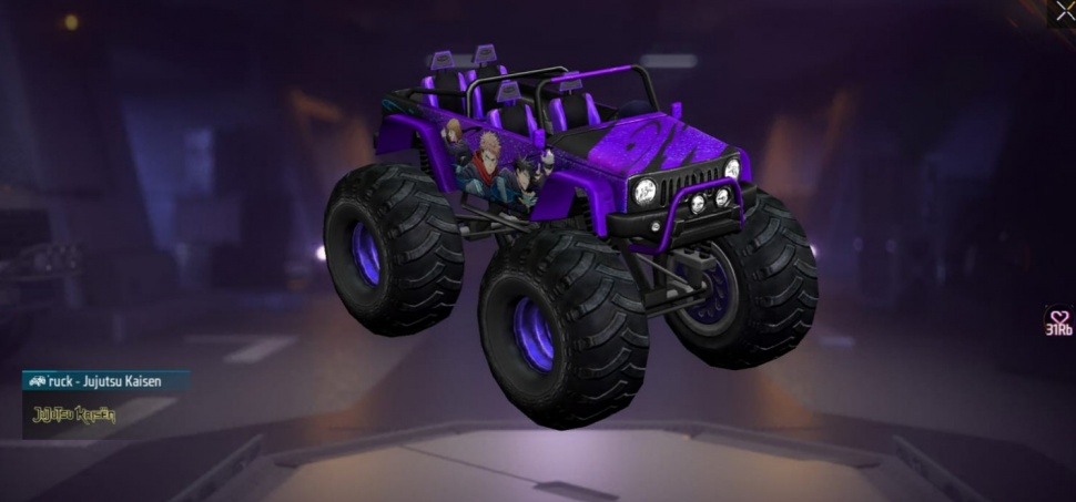 Truk Jujutsu Kaisen di Free Fire Max. (ist)