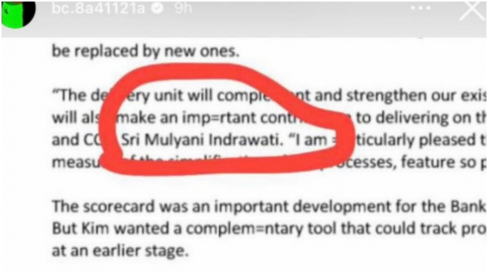 Nama Sri Mulyani ada di Epstein File. (ist)