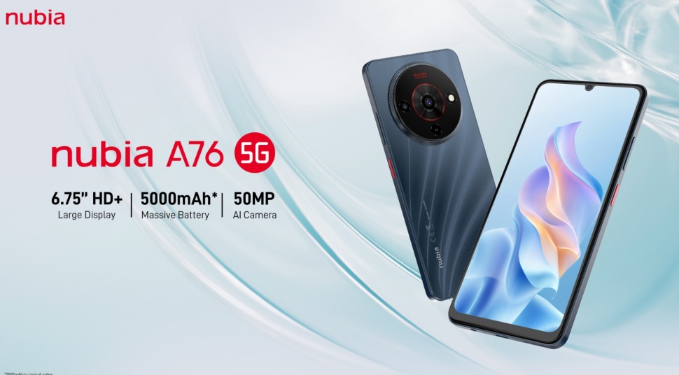 Nubia A76 5G. (Nubia)