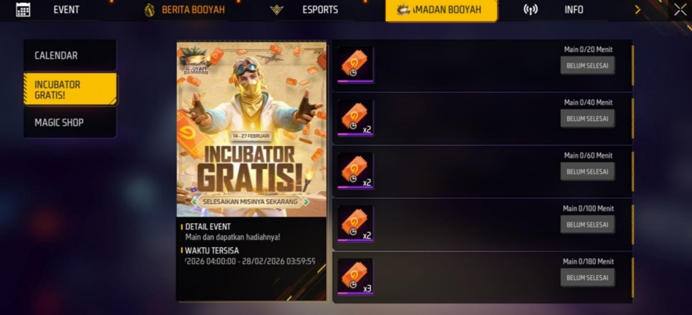 Ramadan Booyah di Free Fire. (ist)