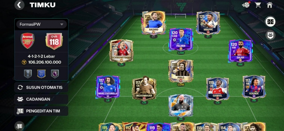 Formasi META di FC Mobile. (Suara.com/ Rezza Rachmanta)