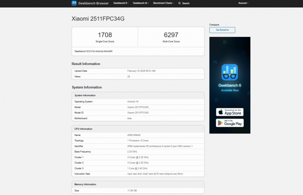 POCO X8 Pro muncul di platform benchmark. (Geekbench)