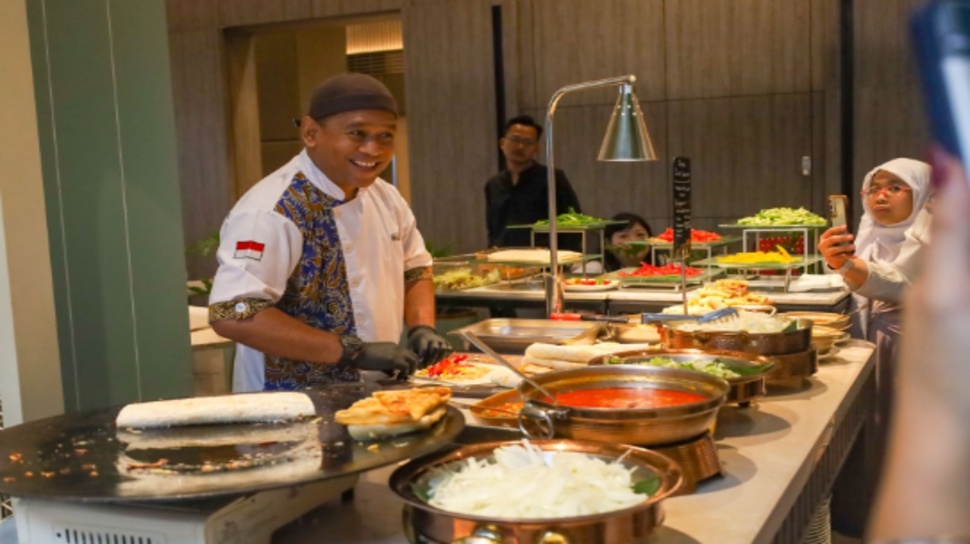 Ramadhan buffet yang mengangkat nuansa pasar khas Timur Tengah (souk). (Dok: Pribadi Mercure Tangerang BSD City)