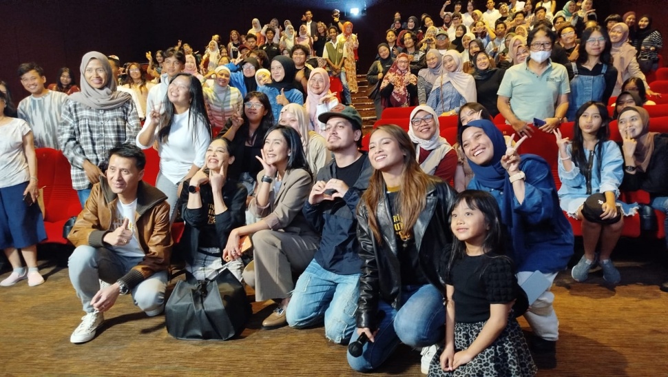 Screening film Titip Ibu di Surga-Mu di Jogja (Suara.com/Rosiana)