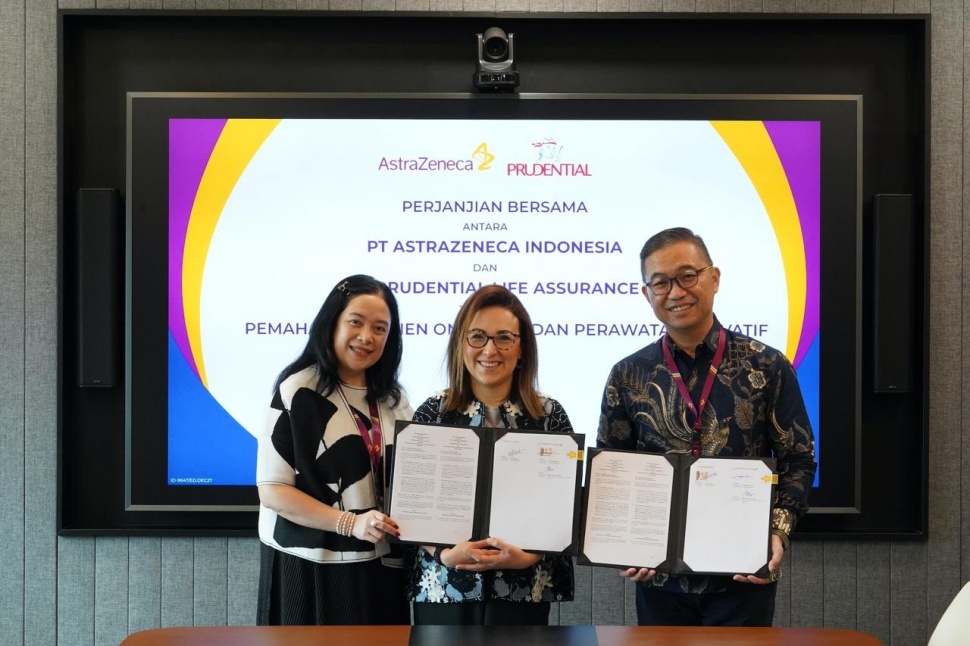 MoU PT AstraZeneca Indonesia dan PT Prudential Life Assurance Tentang Pemahaman Pasien Onkologi dan Perawatan Inovatif. (Dok. AstraZeneca)