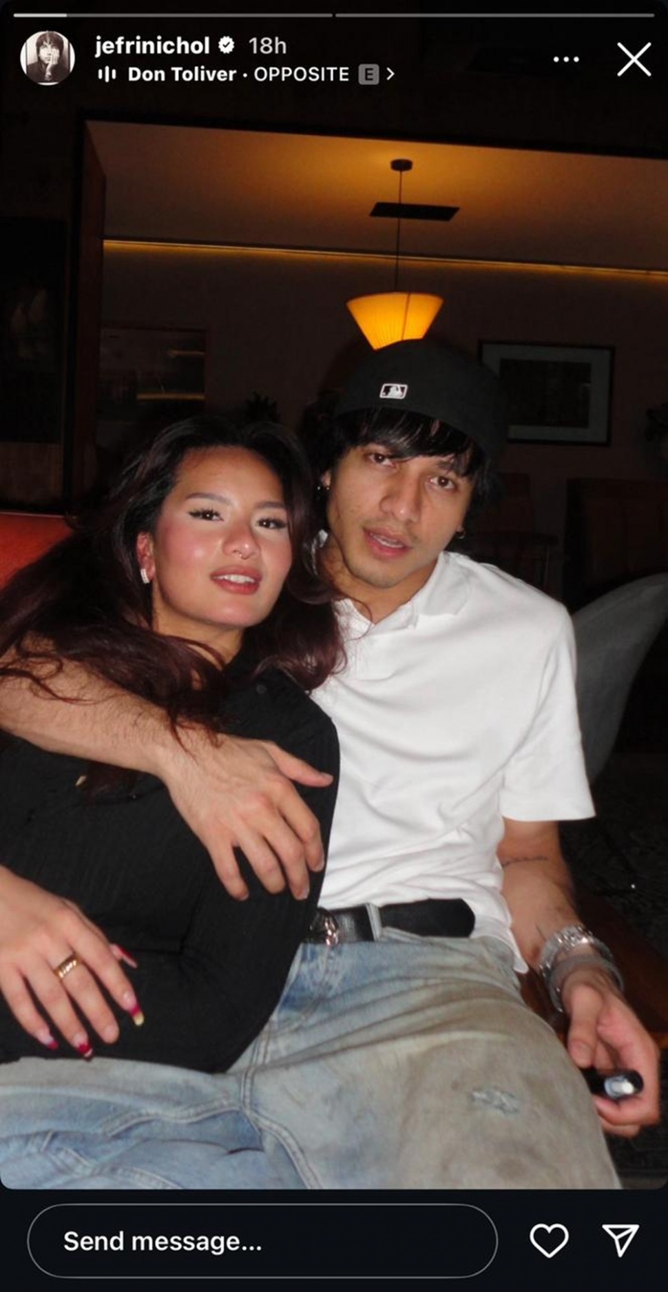 Jefri Nichol dan Zahwa Massaid [Instagram]
