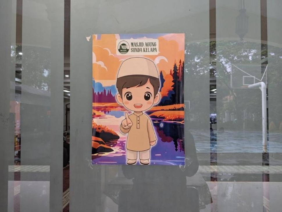 Program Ramadan Ramah Anak di Masjid Agung Sunda Kelapa. (Suara.com/Adiyoga)