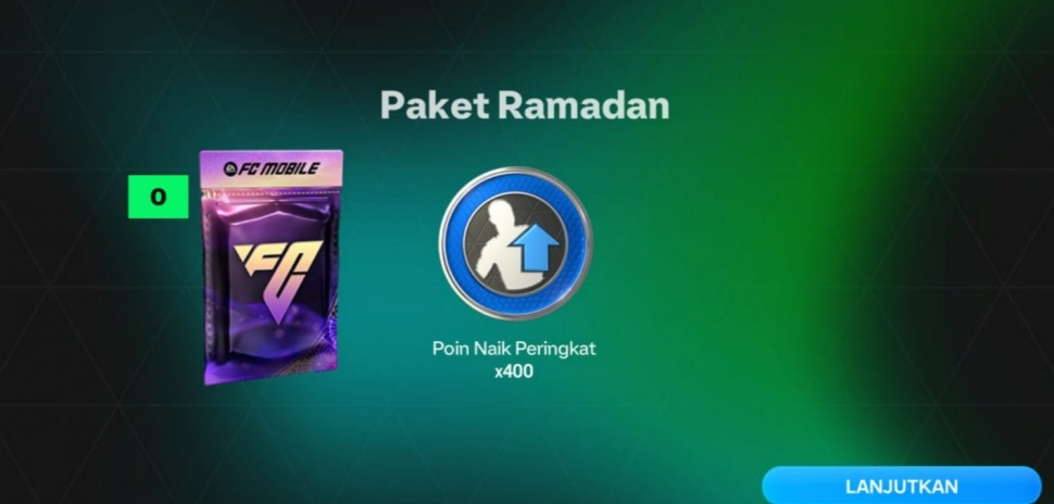Paket Ramadan Rank Up FC Mobile. (Suara.com/ Rezza Rachmanta)
