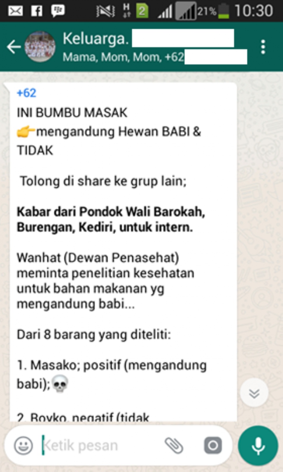 cek fakta mengenai kandungan babi di makanan