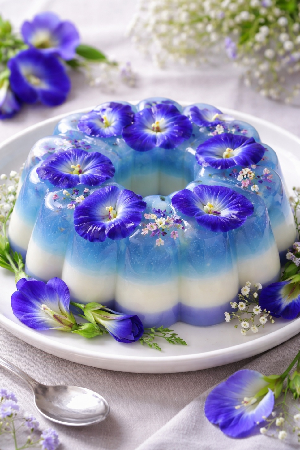 Ilustrasi takjil warna biru [ChatGPT]