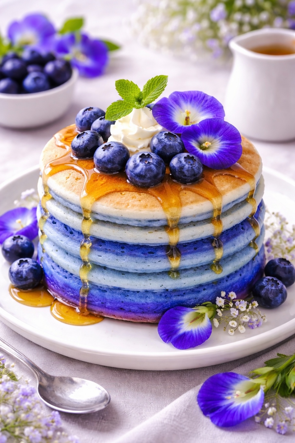 Ilustrasi takjil warna biru [ChatGPT]