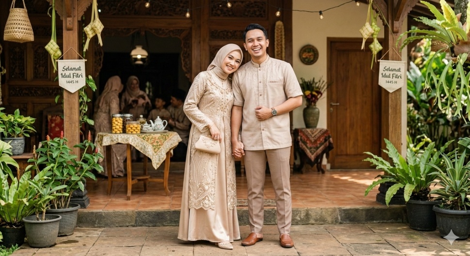 Ilustrasi warna baju lebaran 2026 [GeminiAI]