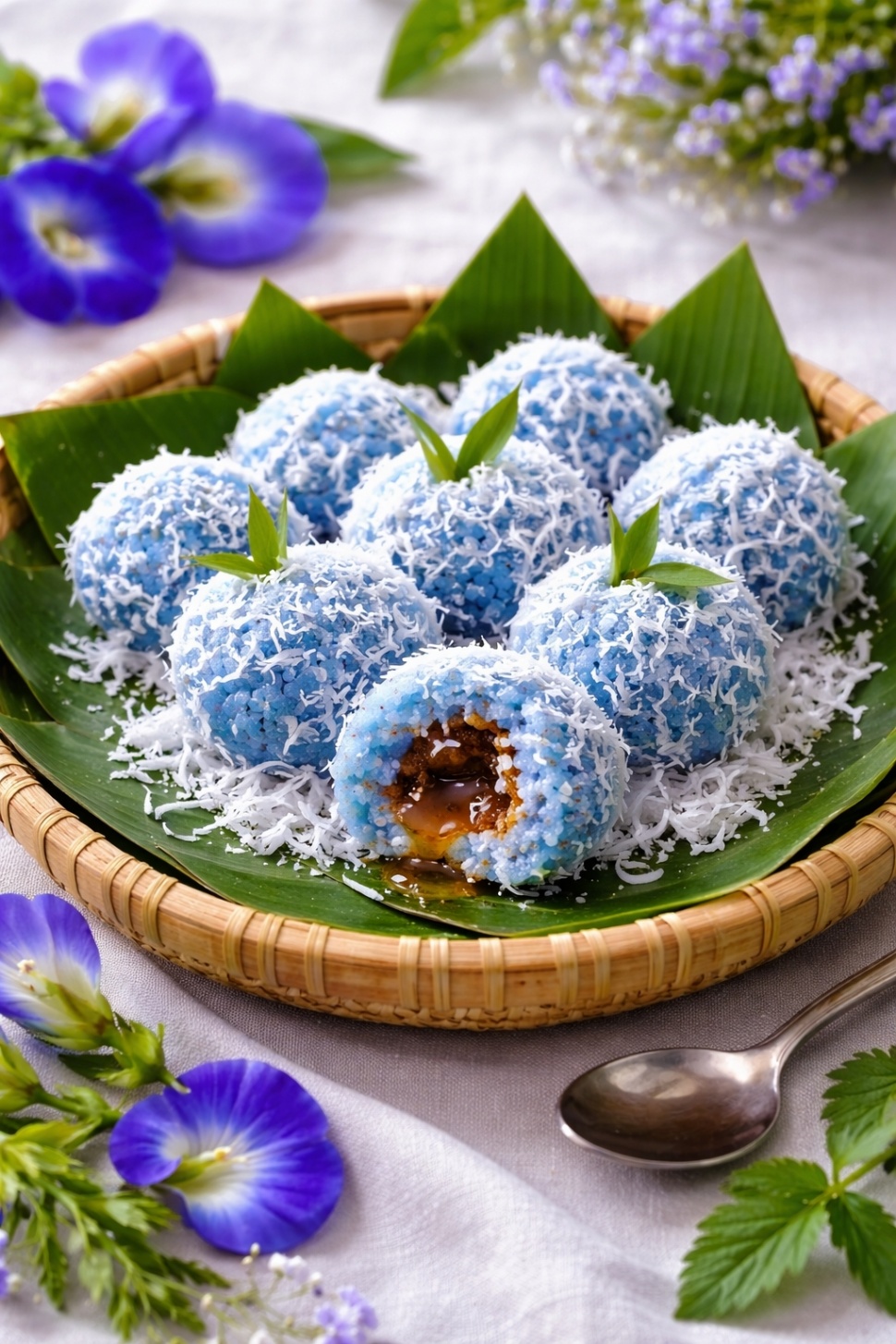 Ilustrasi takjil warna biru [ChatGPT]