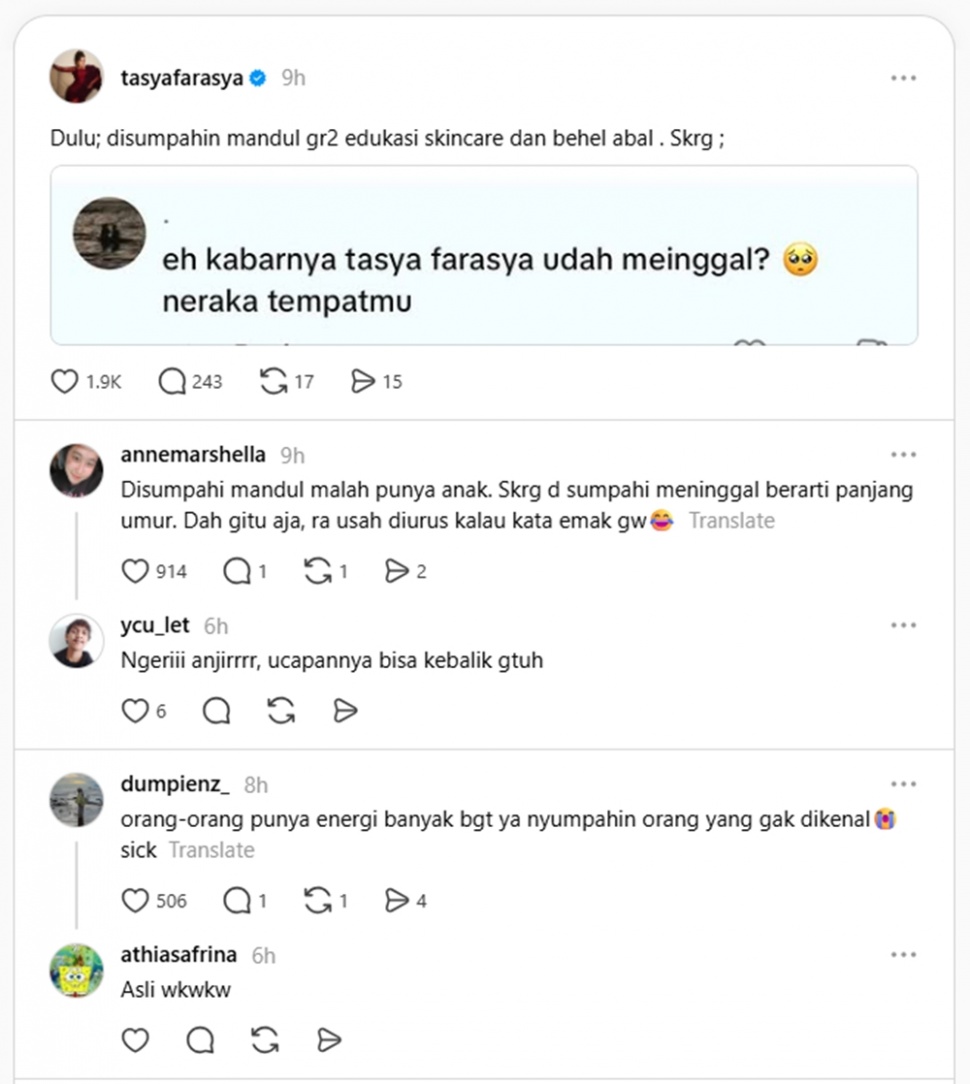 Unggahan Tasya Farasya [Thread]