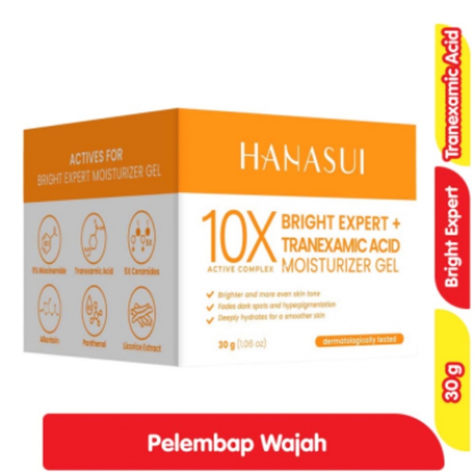 Hanasui Bright Expert + Tranexamic Acid Moisturizer Gel Wajah (30 gram)