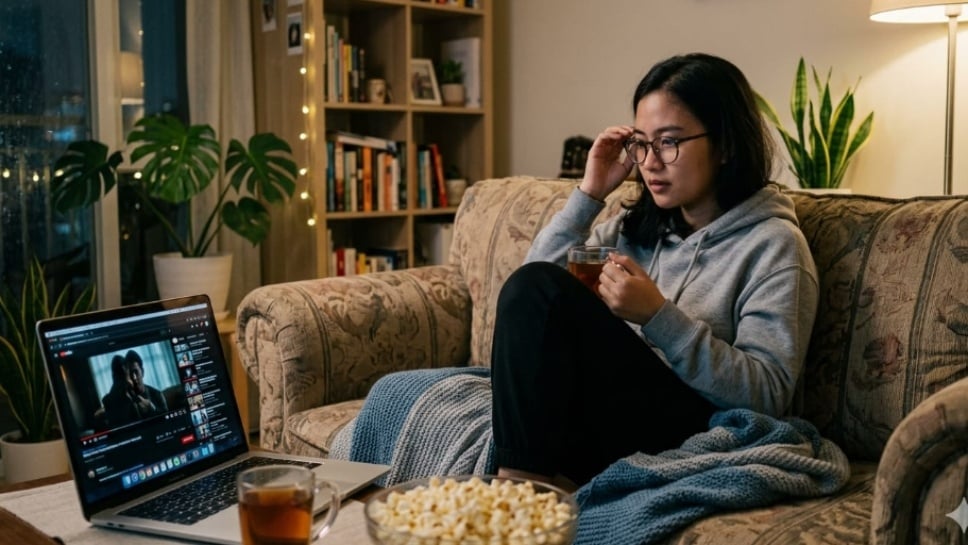 Ilustrasi layanan streaming TV dan langganan digital yang sering menggerus tabungan tanpa disadari pengguna