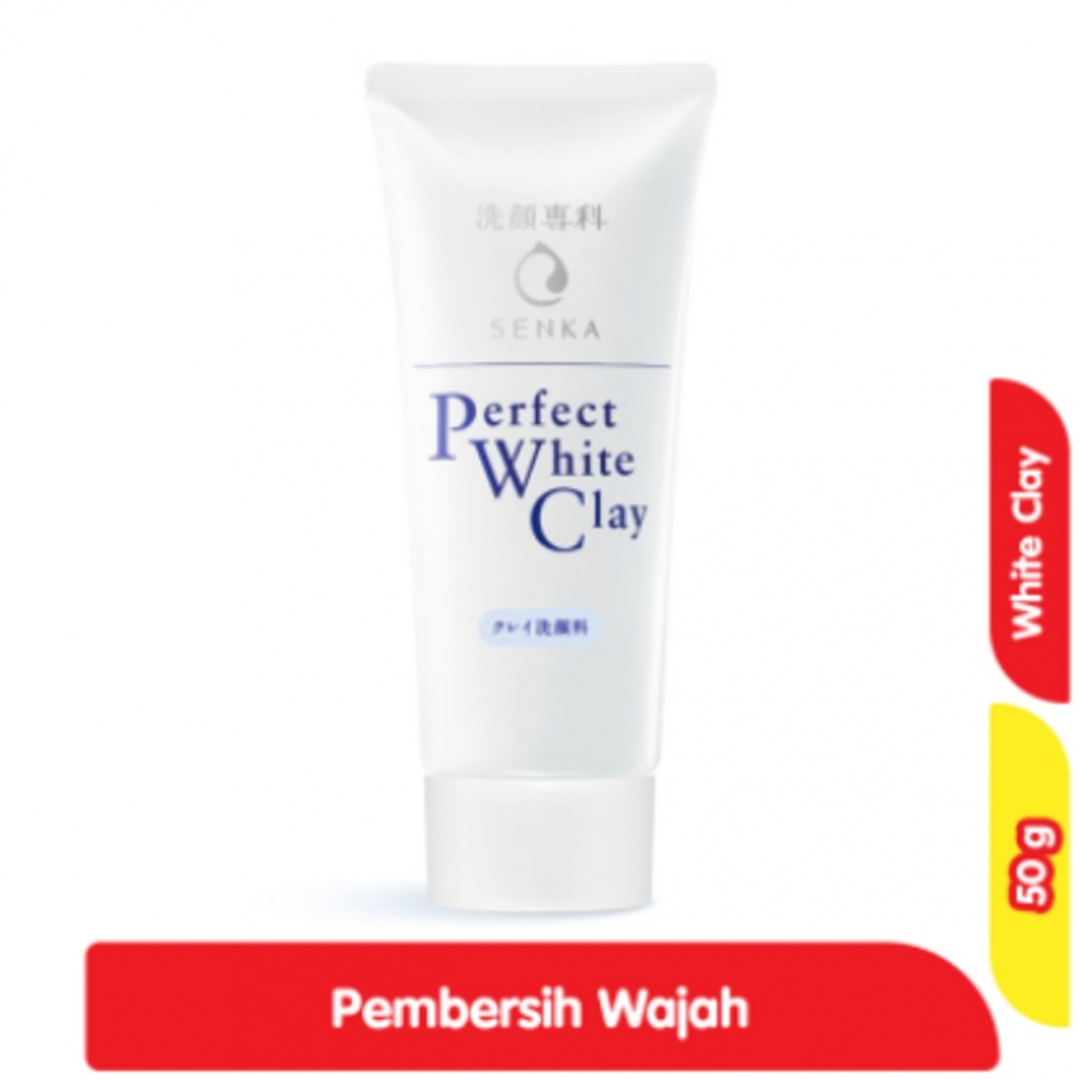 Senka Perfect White Clay Pembersih Wajah Foam (50 gram)
