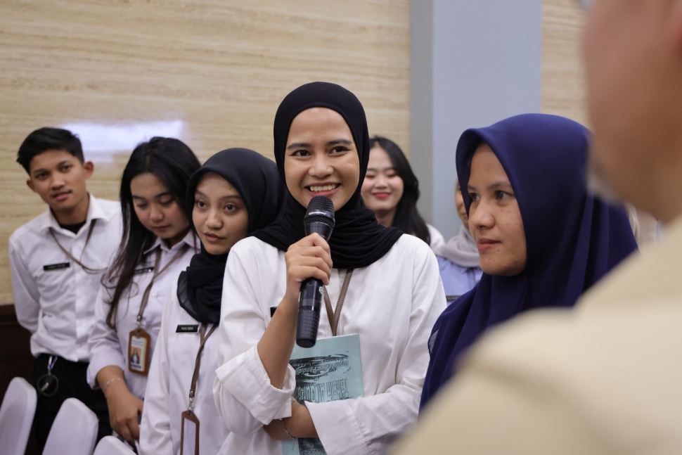 Salah satu peserta Magang Hub Anggi dari Lapas Narkotika Kelas IIA Bandung. (Dok: Kemnaker)