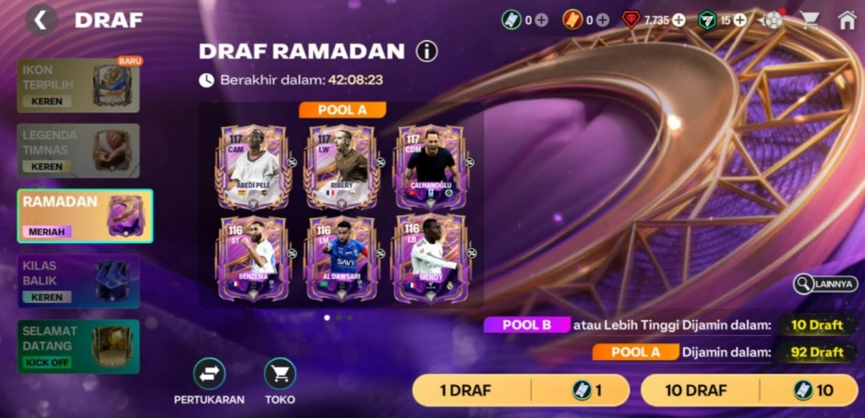 Draf Ramadan FC Mobile. (ist)