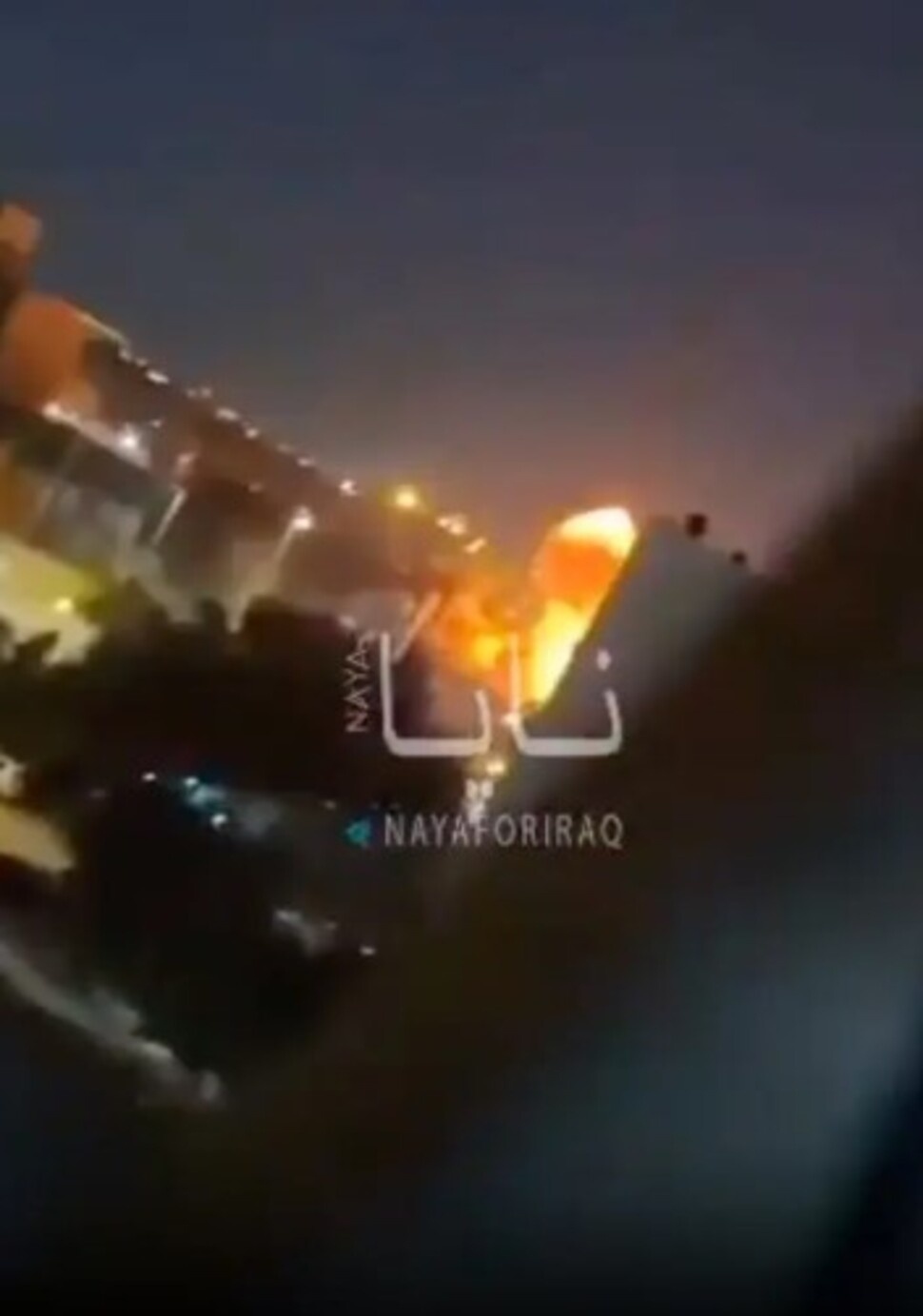 Kedutaan Amerika Serikat di Baghdad menjadi sasaran serangan drone dan roket pada Selasa (17/3) dini hari waktu setempat. [Tangkap layar X]