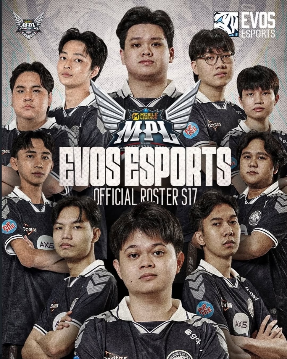 Roster EVOS di MPL ID Season 17. (Instagram)