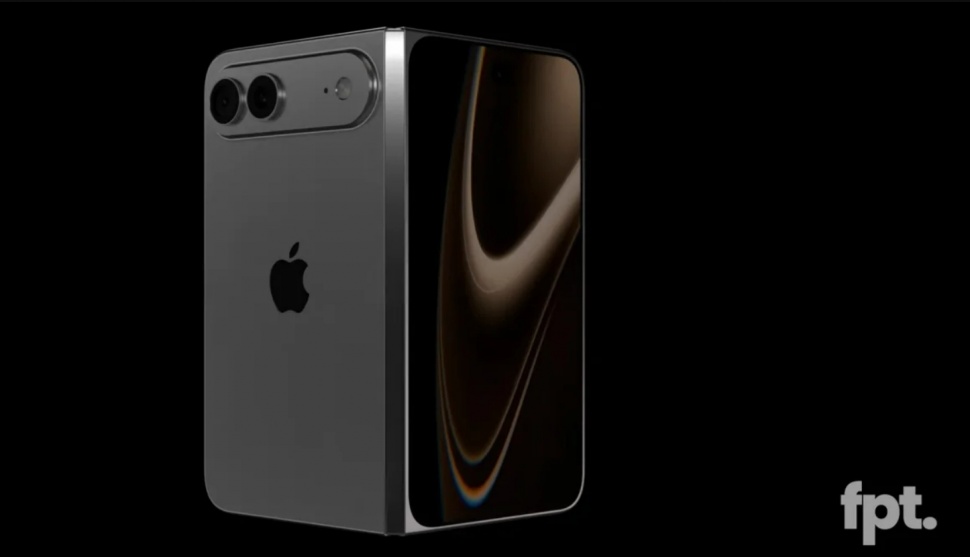 Render HP lipat iPhone atau iPhone Fold. (FrontPageTech)