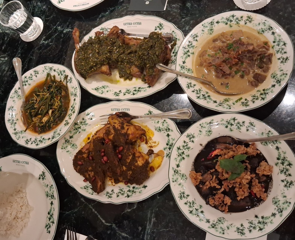Menu di Uma Oma Heritage Menteng. (Suara.com/Vania)