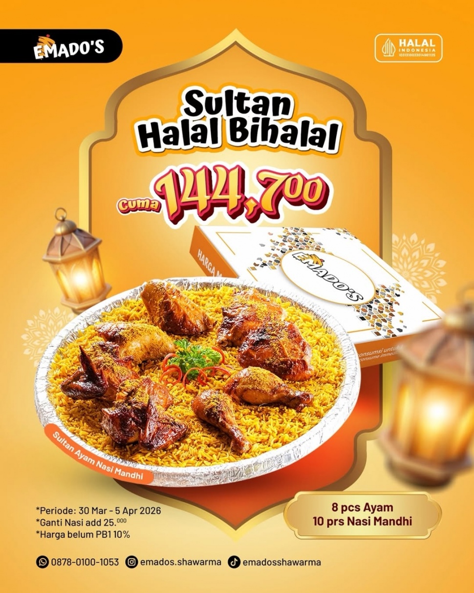 Promo makanan spesial Hari Paskah (Instagram)