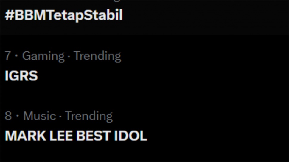 IGRS trending di X. (ist)