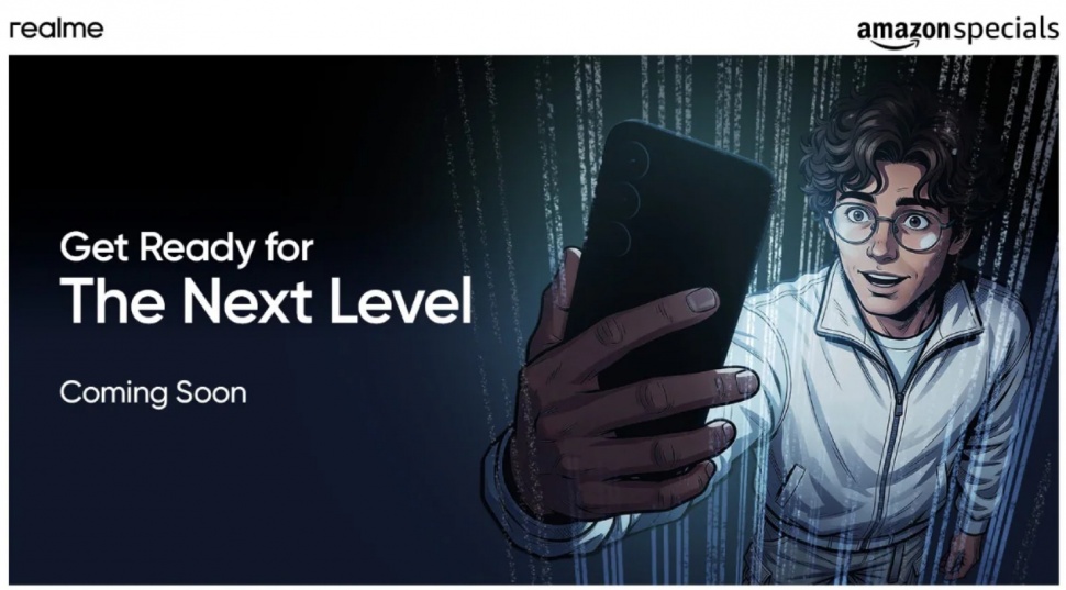 Teaser HP baru Realme. (Amazon)
