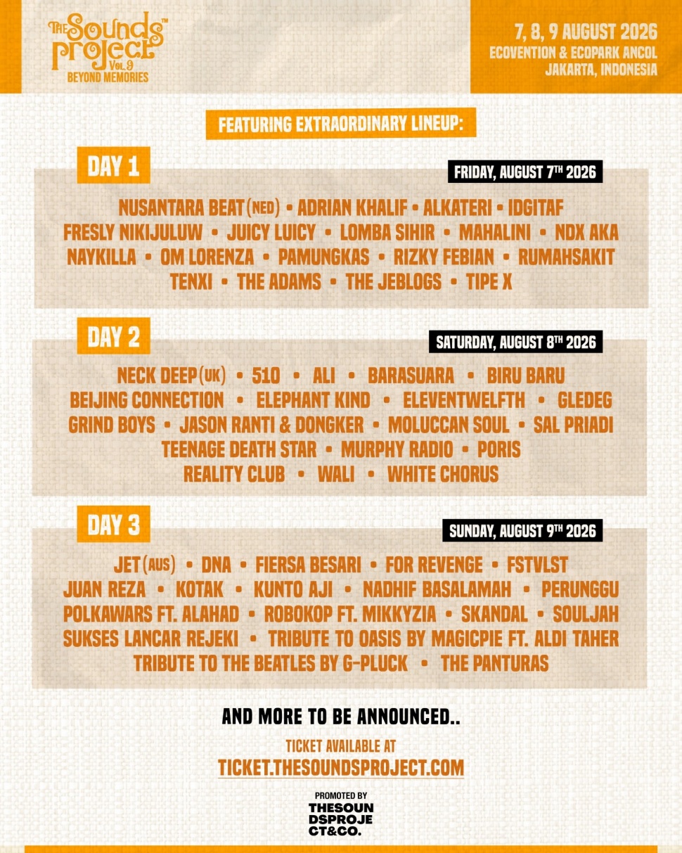 Lineup Musisi Tanah Air meramaikan panggung. (Dok: The Sounds Project)