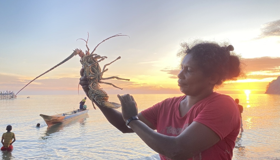 Mama cek lobster. (Dok. Awaludinnoer)