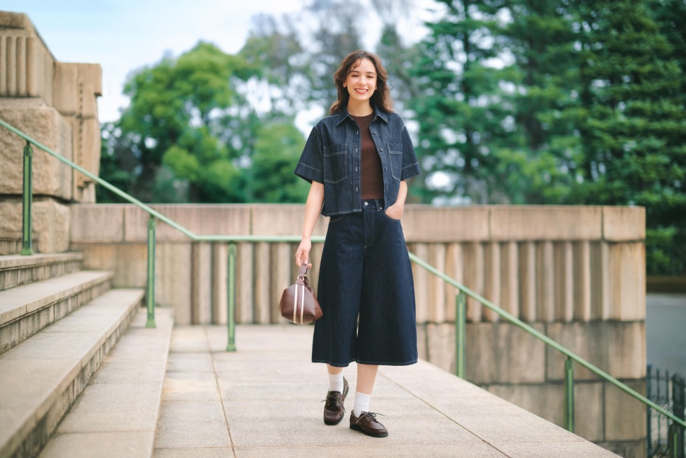 Kemeja Boxy Denim. (dok. UNIQLO)