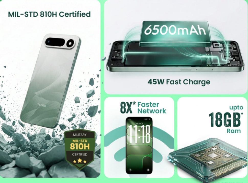 HP murah Tecno Pop X 5G. (Tecno India)