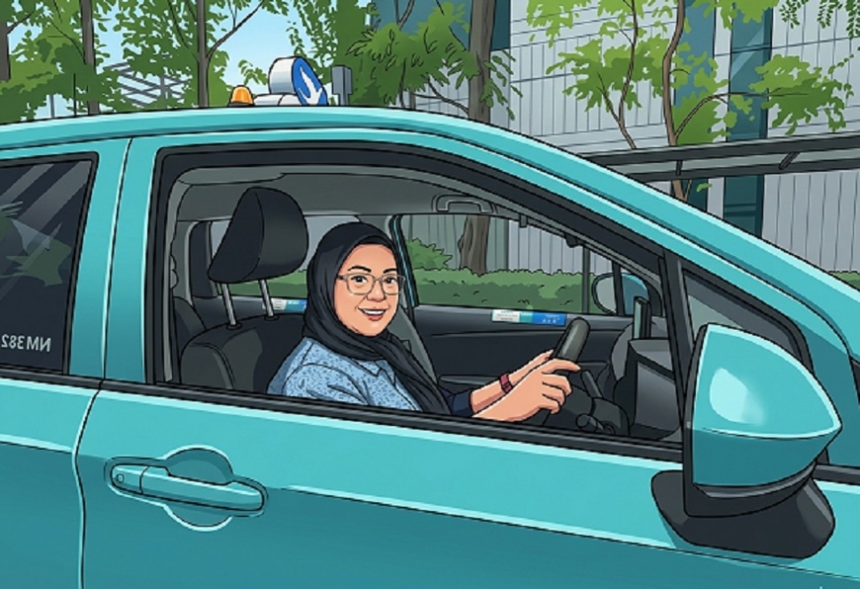 Perempuan Tangguh di Balik Setir Taksi: Kisah Ivany Menembus Ragu dan Bertahan Demi Nafkah Keluarga