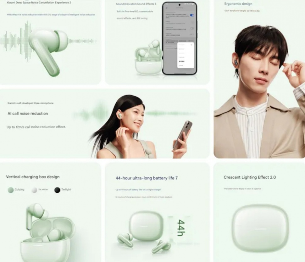 Fitur Redmi Buds 8. (Xiaomi)