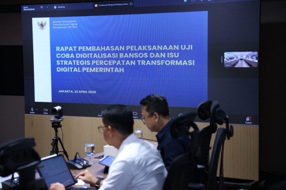 Rapat Komite Percepatan Transformasi Digital Pemerintah (KPTDP)  di Jakarta, Rabu (22/4/2026). (Dok: Kementerian PANRB)