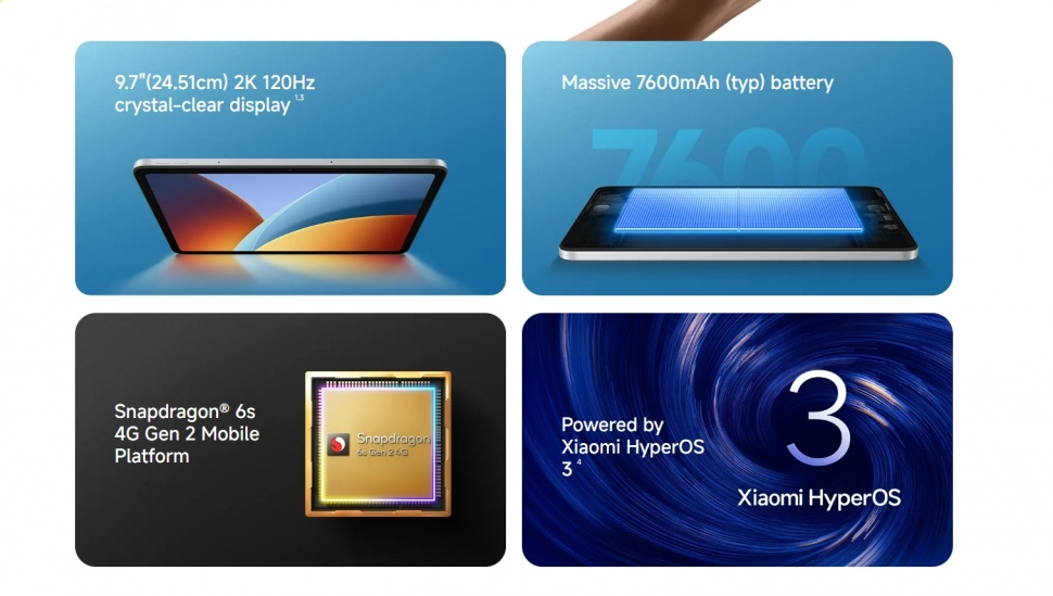 Spesifikasi Redmi Pad 2 9.7. (Xiaomi Singapura)