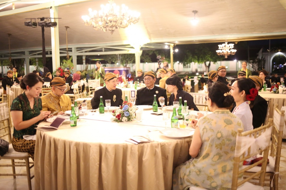 Royal Dinner dalam rangka Adeging Mangkunegaran ke-269 di Pendopo Mangkunegaran. (dok. ist)