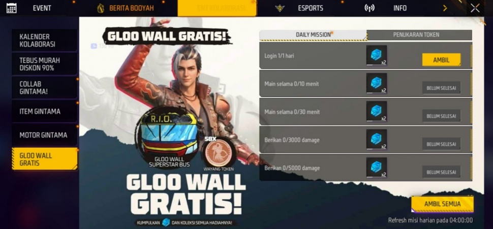 Event Gloo Wall Rio gratis. (Suara.com/ Rezza Rachmanta)