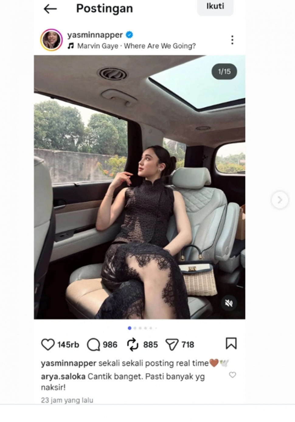 Unggahan Yasmin Napper [Instagram]