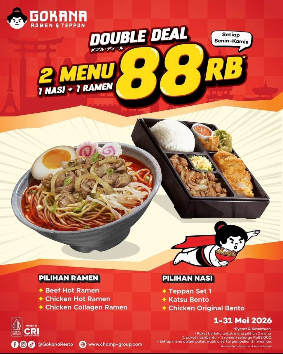 Kumpulan promo makanan dan minuman hari ini, Selasa, 5 Mei 2026