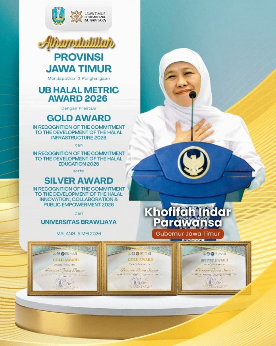 Gubernur Jawa Timur, Khofifah Indar Parawansa. (Dok: Pemprov Jatim)
